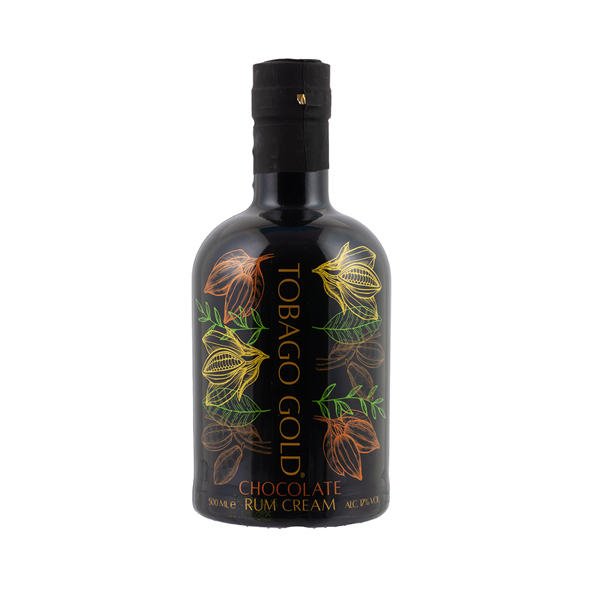 TOBAGO GOLD Chocolate Rum Cream - Kakao-Sahne-Likör, 500ml, 17% vol