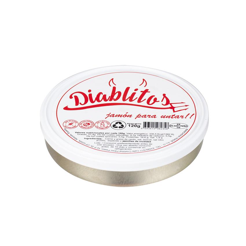 DIABLITOS - Schinkenpastete - Paté de Jamon, 120g
