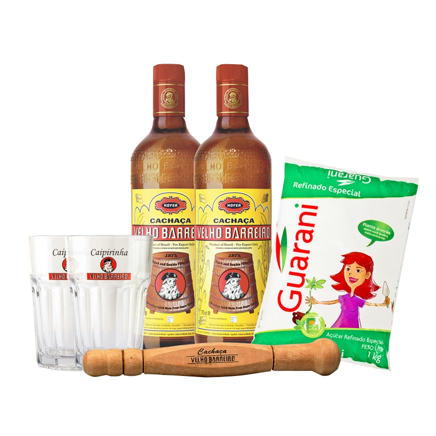 VELHO BARREIRO Caipirinha -Geschenk-Set- Caipirinha Conjunto para Presente