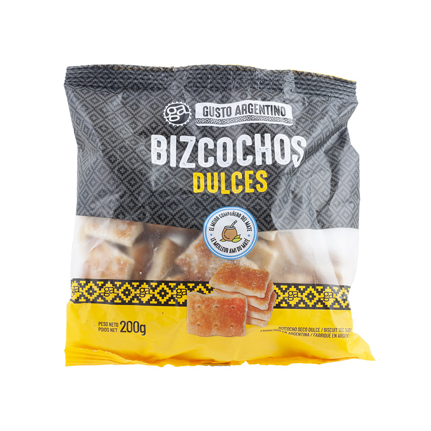 GUSTO ARGENTINO Biscoitos Doces - Bizcochos Dulces, 200g