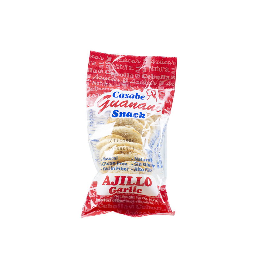 GUANANI Maniok-Snack Knoblauch - Casabe Snack, Ajillo, 42g