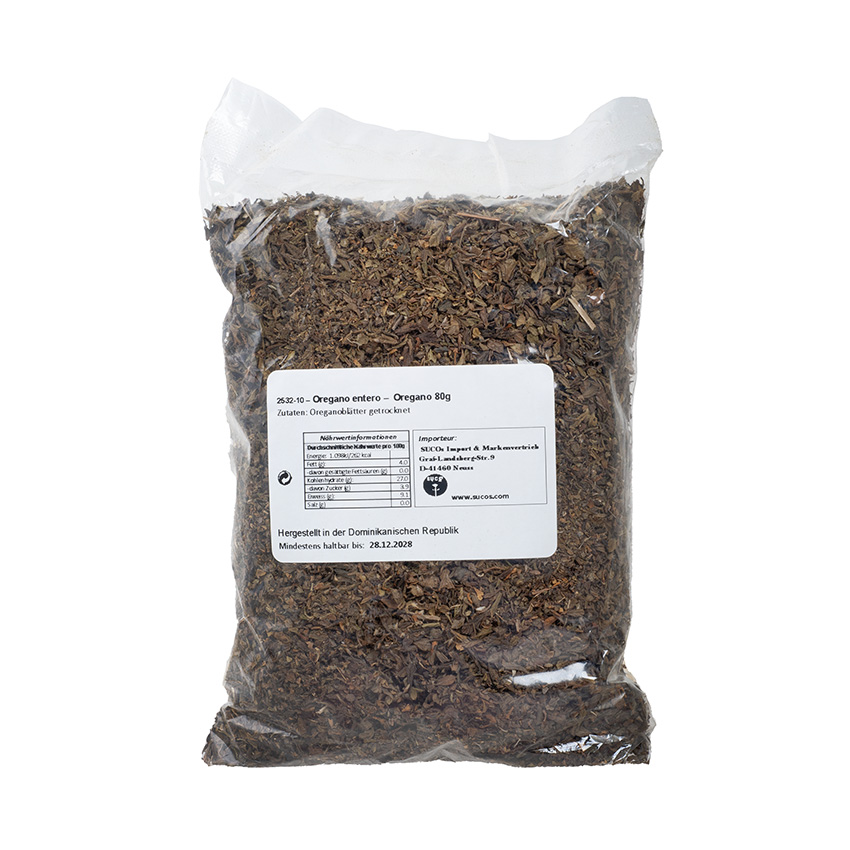 KE Natural Getrocknete Oregano-Blätter - Orégano Entero, 80g