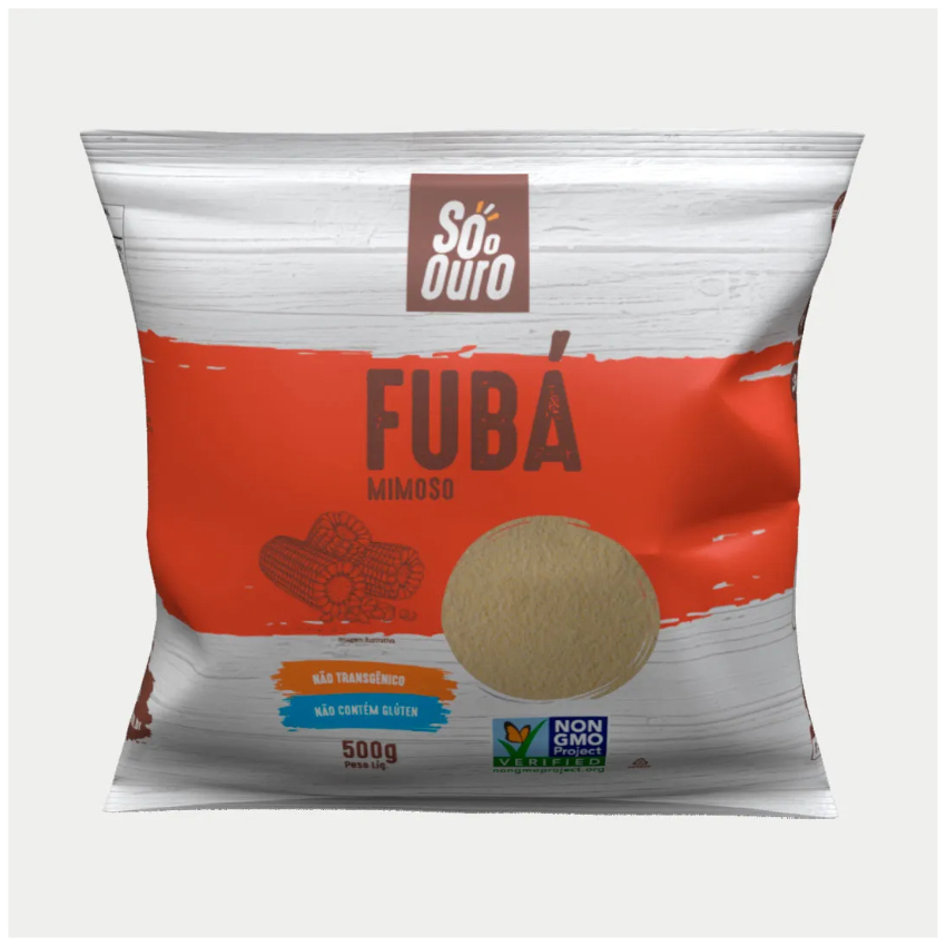SÓ O OURO Fubá Mimoso não Transgênico, 500g