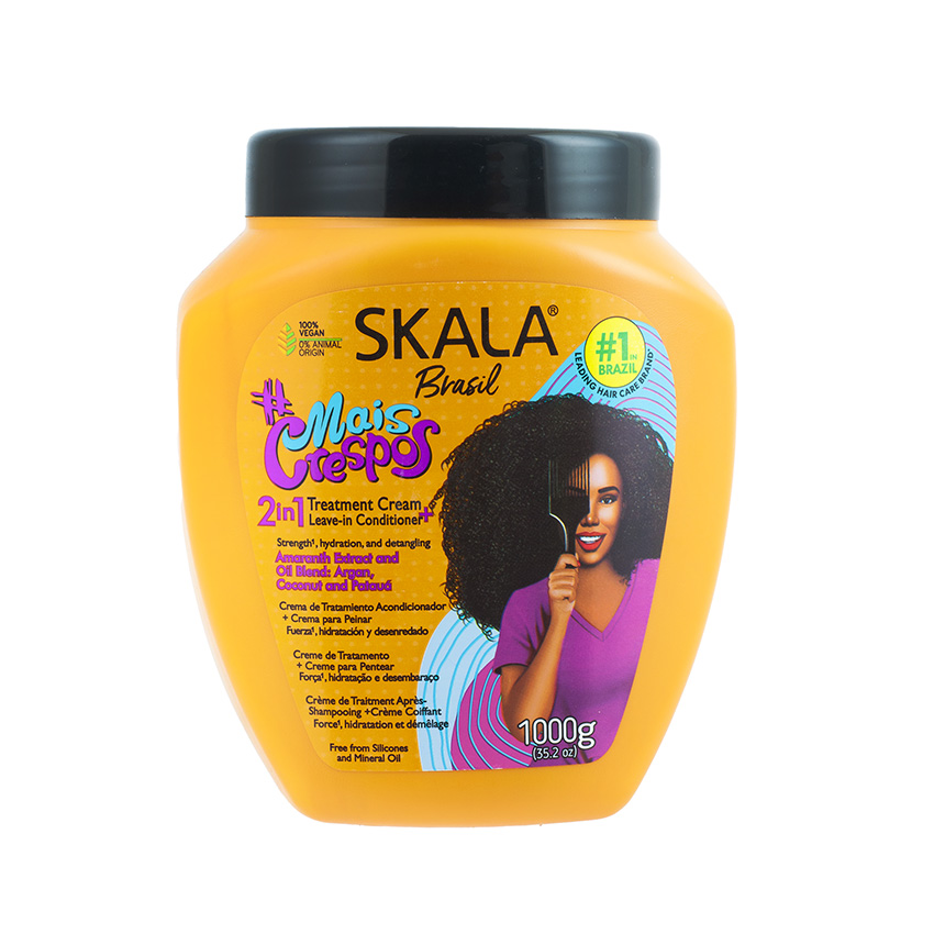 SKALA Brasil Mais Crespos Haarpflegemittel - 2 em 1 Creme para Pentear + Hidratação, 1 kg