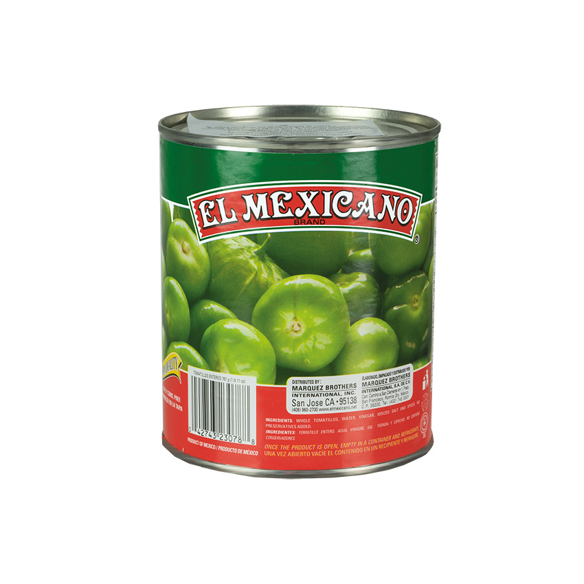 EL MEXICANO Ganze Grüne Tomaten - Tomatillos Enteros 767g - Abtropfgewicht 409g