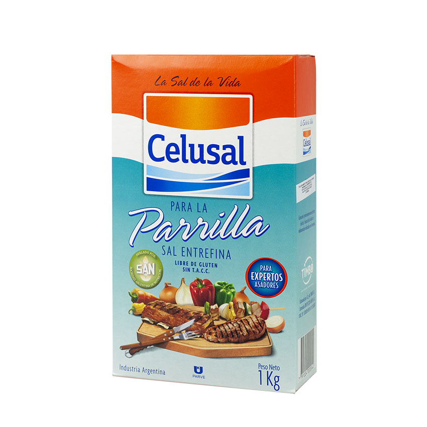 CELUSAL Salz für Grillfleisch - Sal Entrefina para la Parrilla 1kg