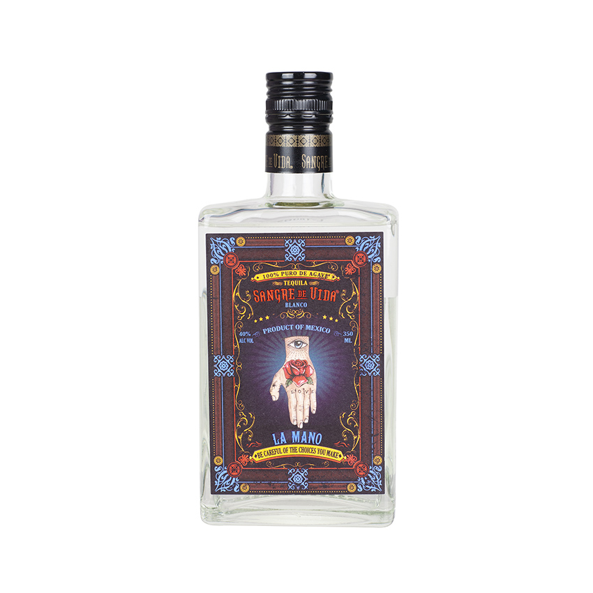 SANGRE DE VIDA Loteria La Mano - Tequila Blanco, 350ml, 40% vol.