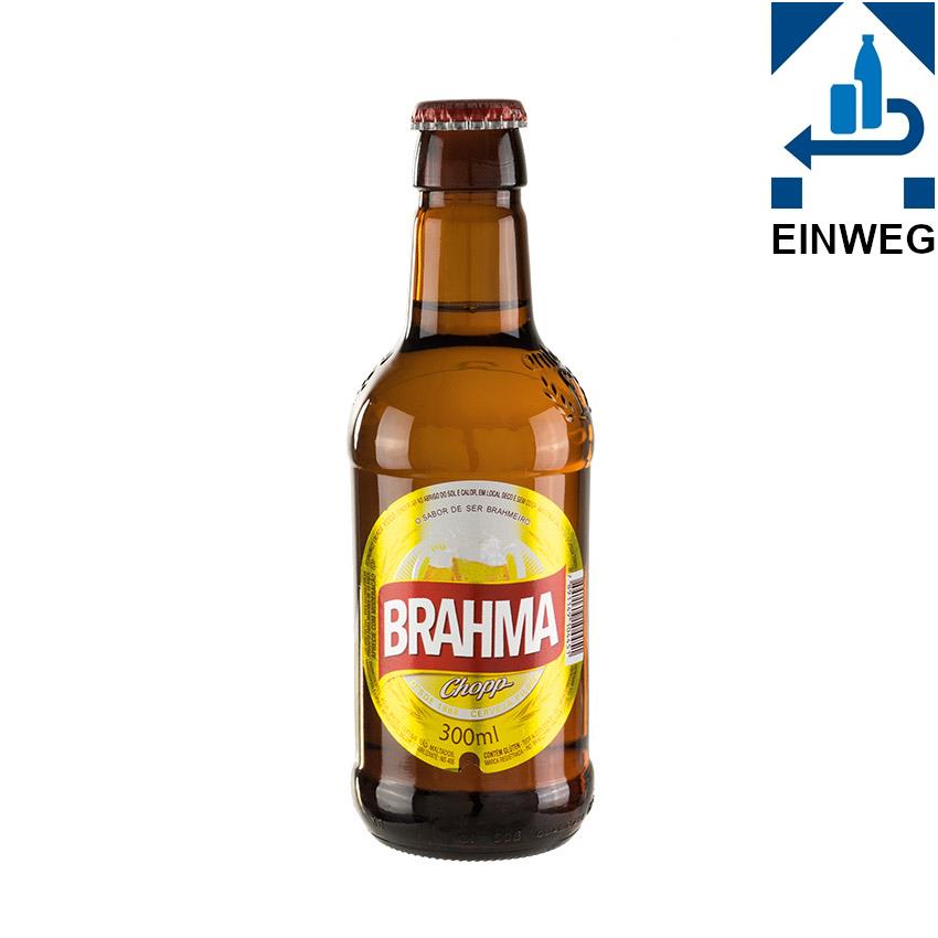 BRAHMA Bier Chopp Flasche - Cerveja garrafa, 300ml, 4,8% vol --DPG--