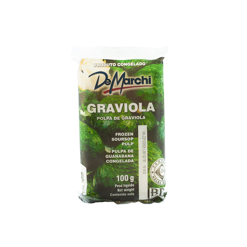 DEMARCHI Soursop Fruit Pulp - Frozen - Polpa de Graviola, 1kg