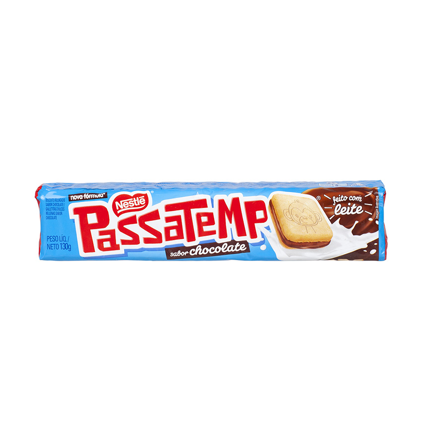 NESTLÉ Schoko Doppelkeks Passatempo Recheado Chocolate 130g - MHD 17.04.2024