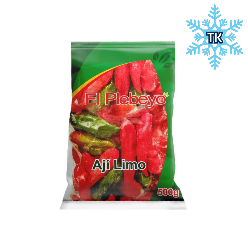 EL PLEBEYO Pimentas Inteiras Congeladas Tipo Aji Limo - Ají Limo, 500g 