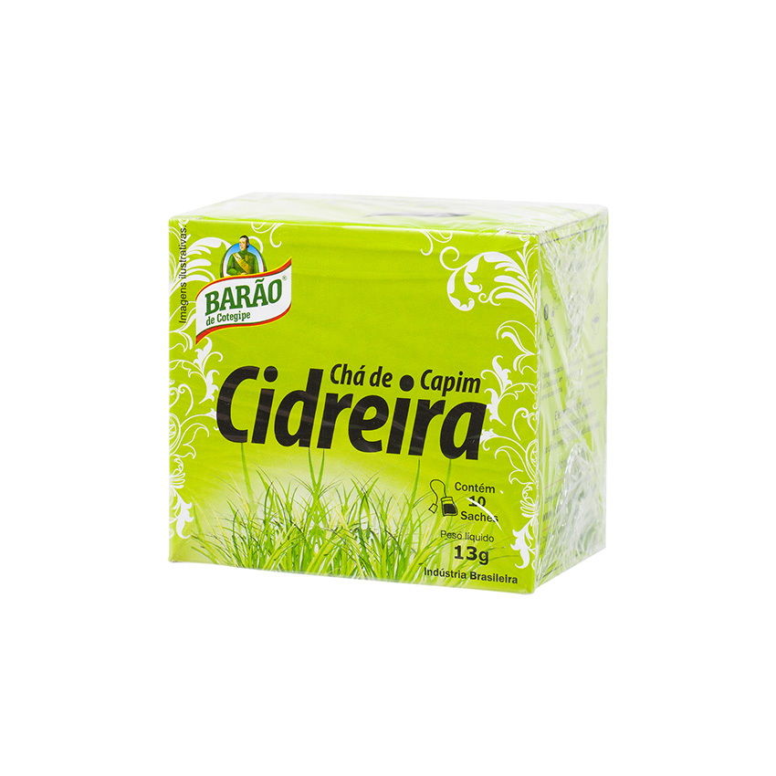 BARÃO Zitronengras-Tee in Beuteln - Chá de Capim Cidreira, 13g