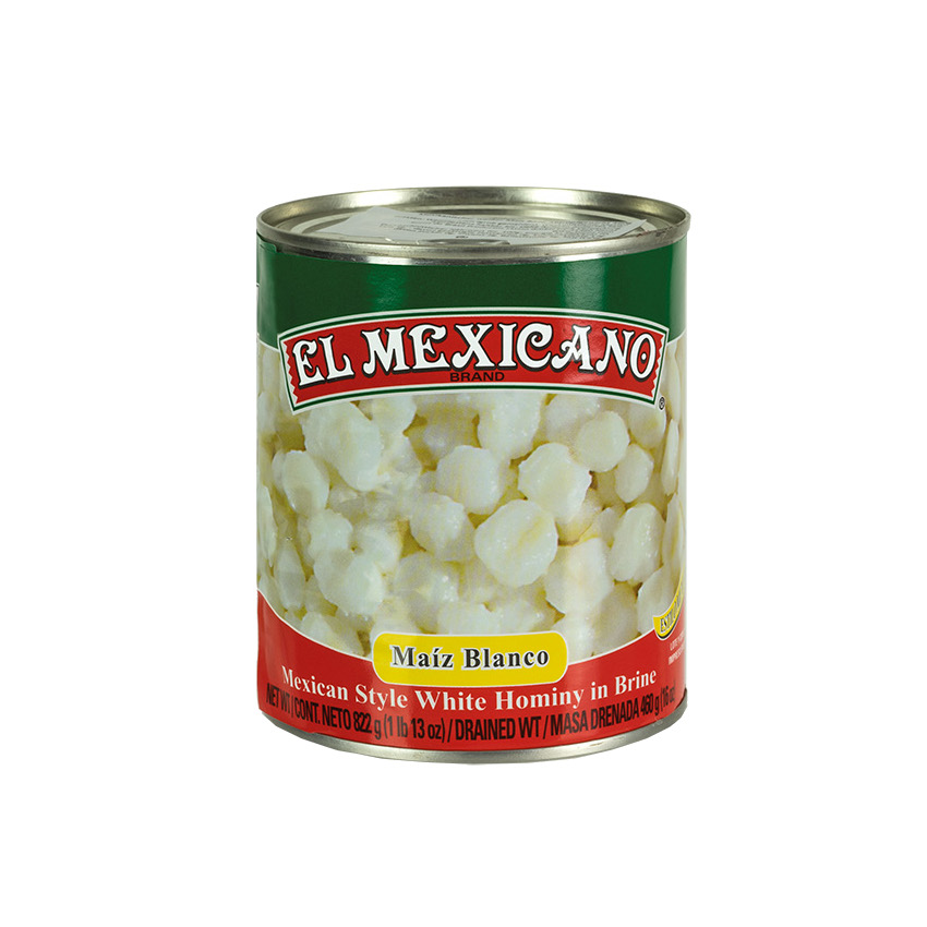 EL MEXICANO Mexikanischer weißer Mais - Maíz Blanco 822g - Abtropfgewicht 460g