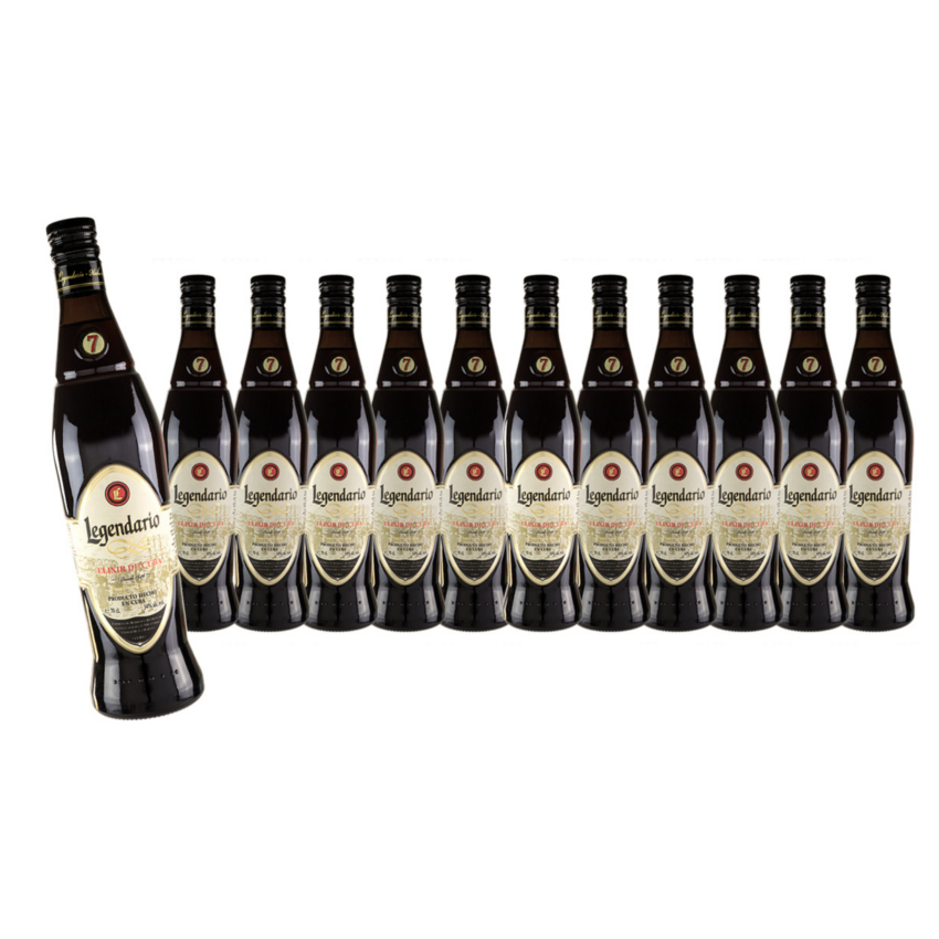 LEGENDARIO Rum-Likör Elixir de Cuba-12er Sparpack- Ron Elixir de Cuba 12x700ml 34%vol