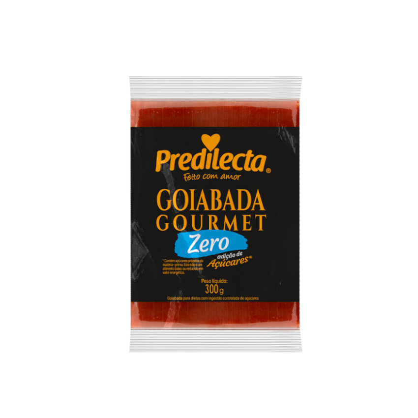 PREDILECTA Goiabada Gourmet Zero with no added sugar -  Goiabada, Zero Adição de Açúcares, Block 300g