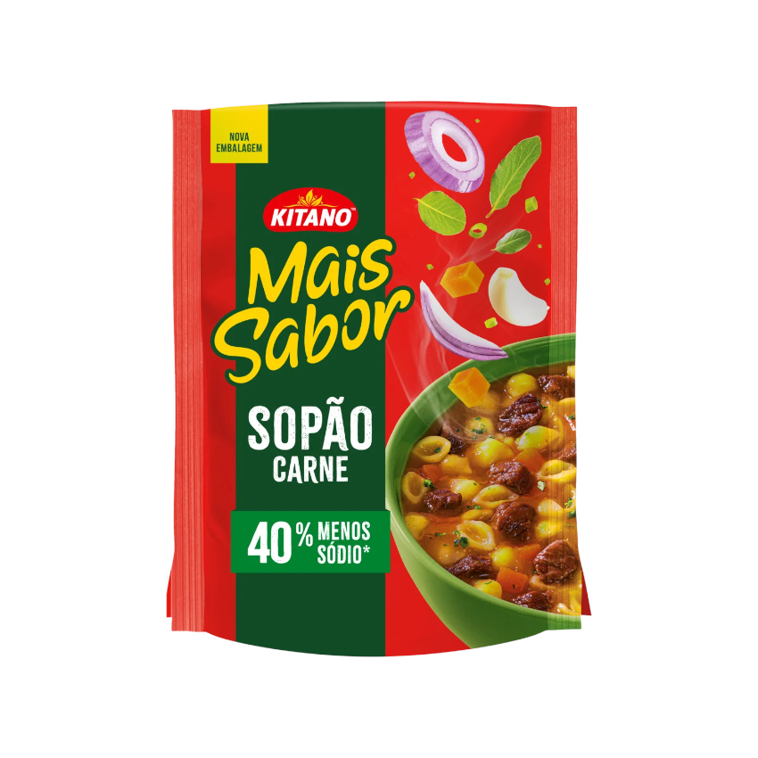 KITANO Suppe mit Fleisch und Gemüse - Sopão de Carne com Macarrão e Legumes 196g