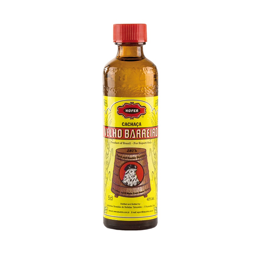 VELHO BARREIRO Mini - Zuckerrohrschnaps - Cachaça MINI 50ml 39% vol.