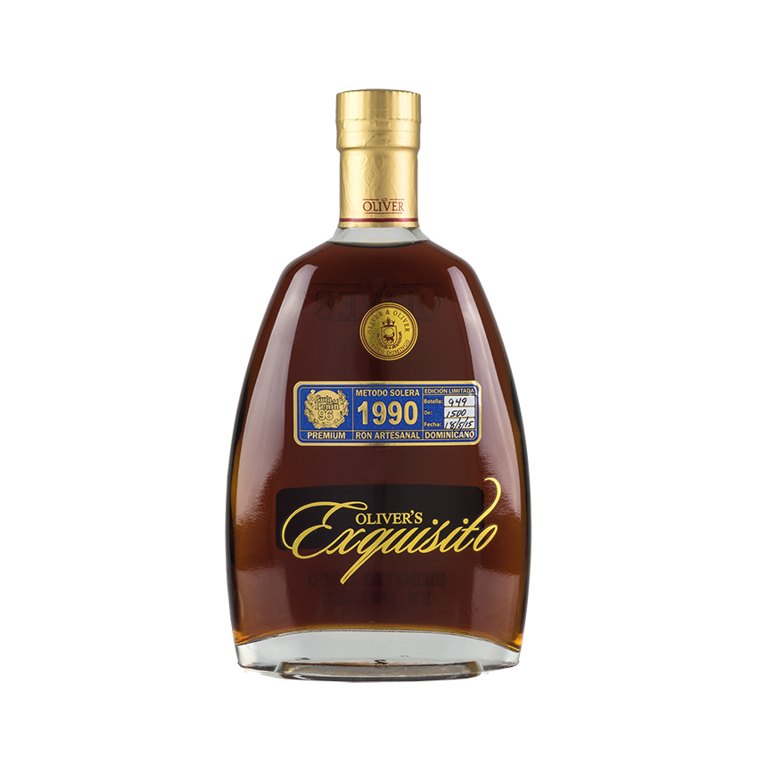 EXQUISITO 1990 - Brauner Solera-Rum, 15+ Jahre, Ron Solera Artesanal, 15+ Años, 700ml, 40% vol