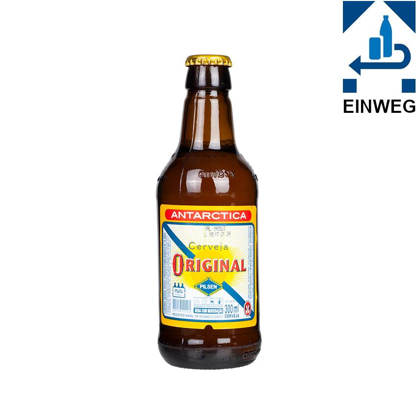ANTARCTICA ORIGINAL Bier Cerveja Pilsen -DPG- 300ml, 5% vol.