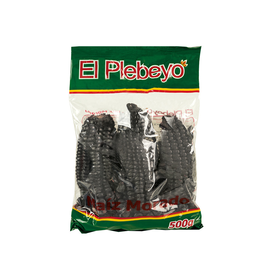EL PLEBEYO Getrocknete Lila Maiskolben - Maíz Morado en Mazorca; 500g