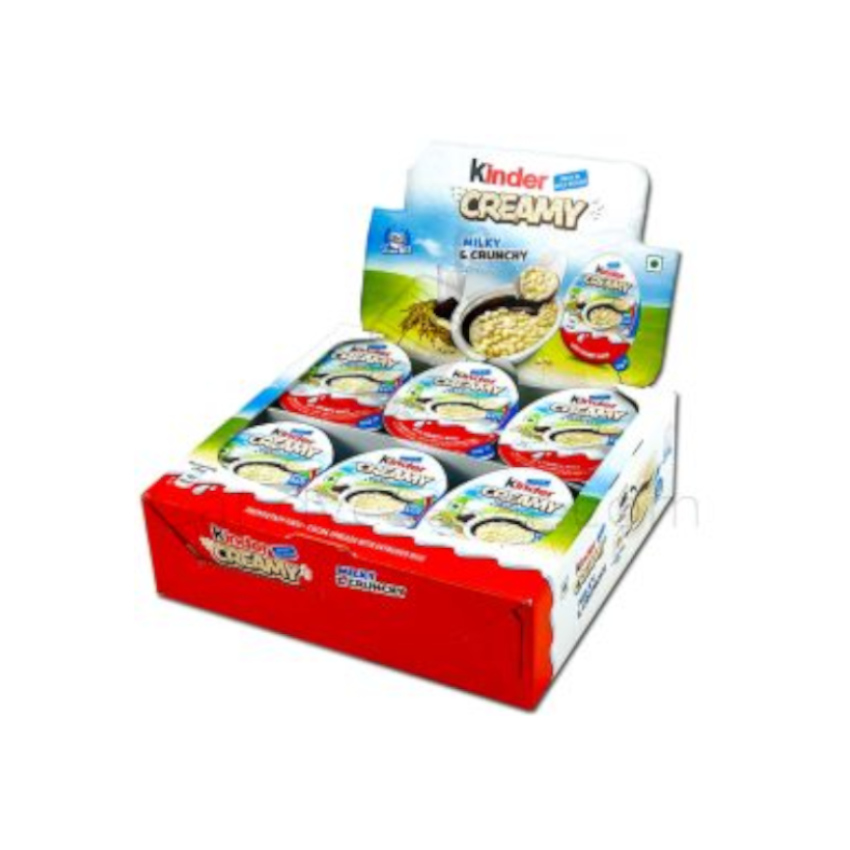 KINDER Creamy Milky & Crunchy - Schokoladenaufstrich, Display 456g