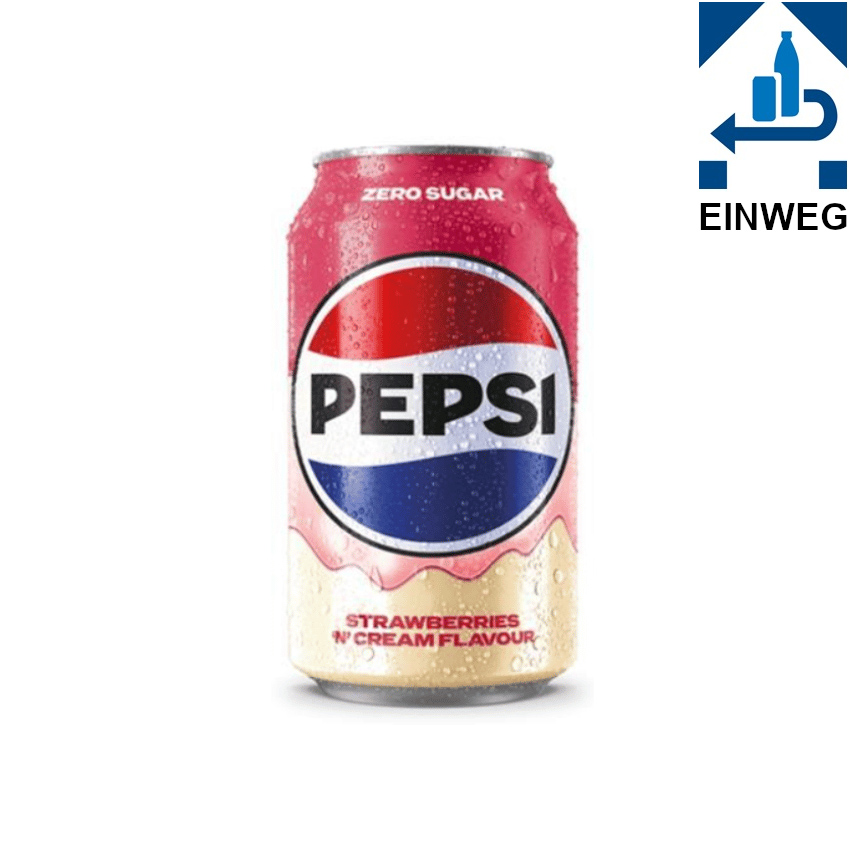 PEPSI Strawberries´n´Cream Flavour - Zero Sugar, 330ml --DPG--