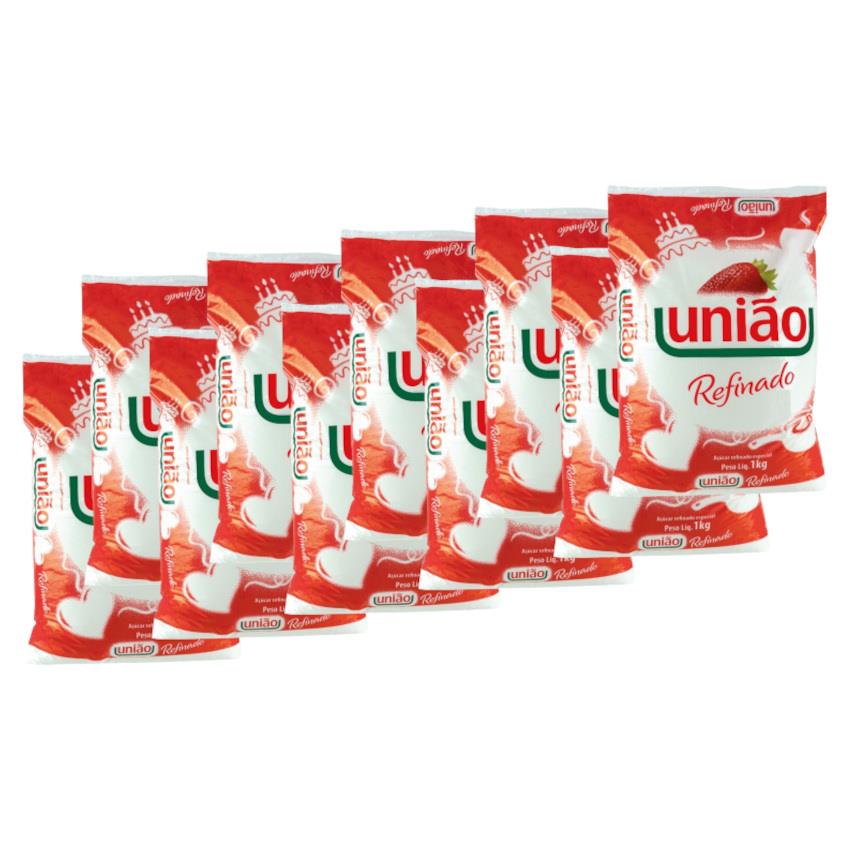 UNIÃO weißer Rohrzucker-10er Sparpack- Açúcar de Cana 10x1kg