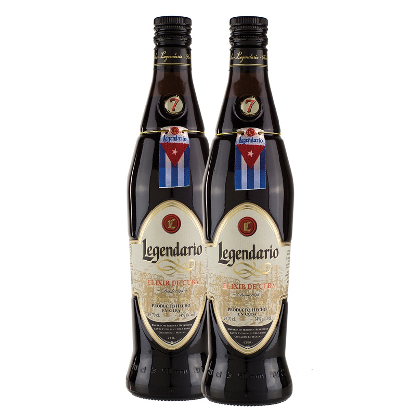 LEGENDARIO Rum-Likör Elixir de Cuba-2er Sparpack- Ron Elixir de Cuba 2x700ml 34%vol