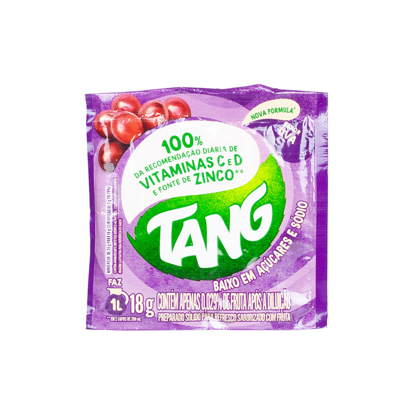 TANG Instant Getränkepulver mit Trauben Geschmack - Refresco em Pó Sabor Uva 18g - MHD 25.06.2024