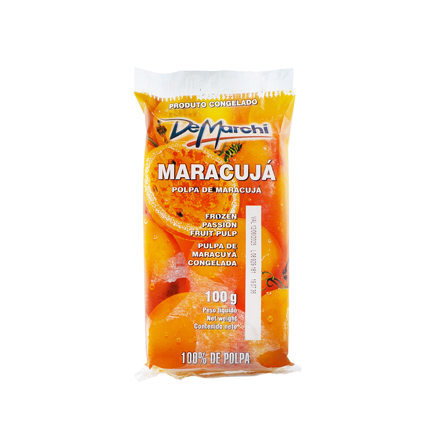 DEMARCHI Passion Fruit Pulp - Frozen - Polpa de Maracuja, 1kg