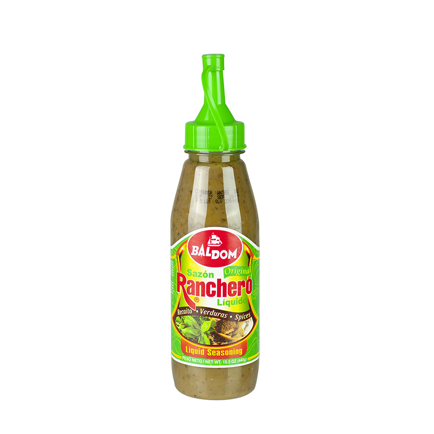 BALDOM Liquid Seasoning Mix for Vegetables - Razón Ranchero Liquido Verduras 440g