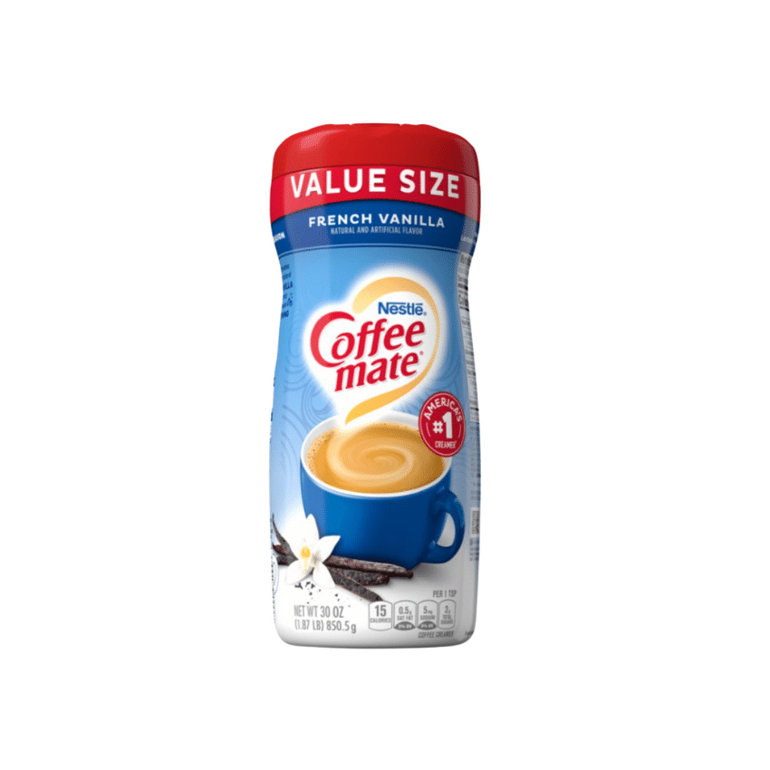 NESTLE Coffee Mate French Vanilla Zero Sugar - Kaffeeweißer mit French-Vanille-Geschmack, 289g