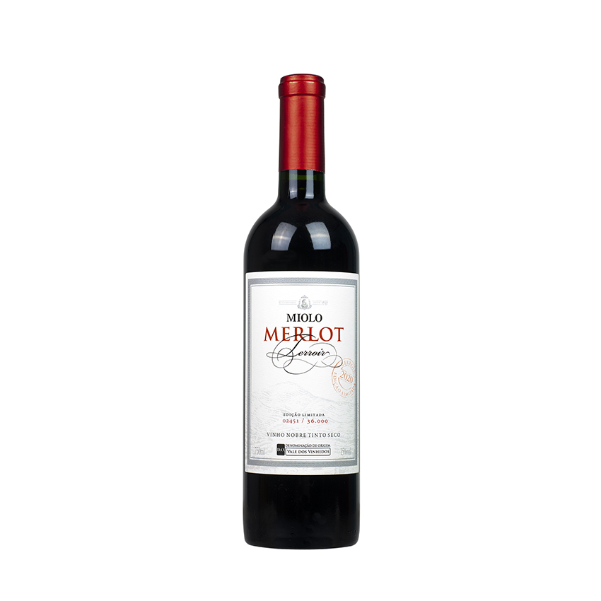 MIOLO Merlot Terroir, brasilianischer Rotwein, 750ml 15%vol