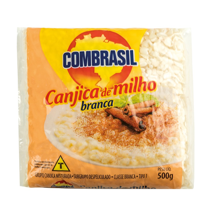COMBRASIL Geschälter weisser - Mais Canjica Branca 500g