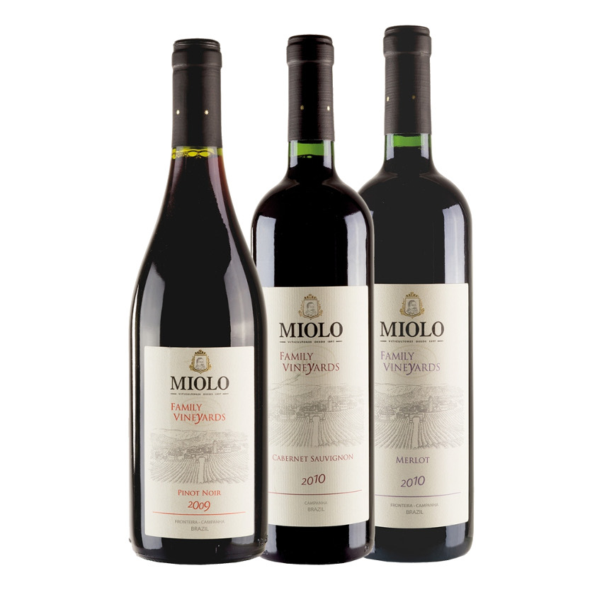 MIOLO Weine Family Vineyards Geschenk-Set Vinos set de regalo (Cabernet/Merlot/Pinot Noir)