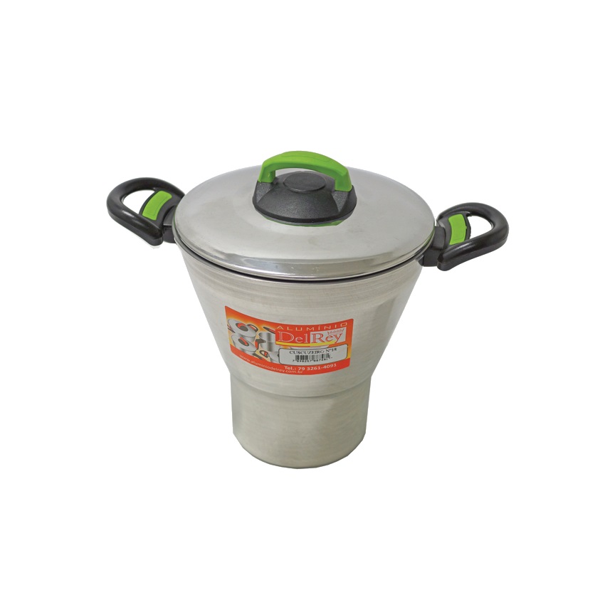 DEL REY (Nr. 18) Aluminium-Couscous-Topf Cuzcuzeiro de Alumínio Polido 2,9 l.