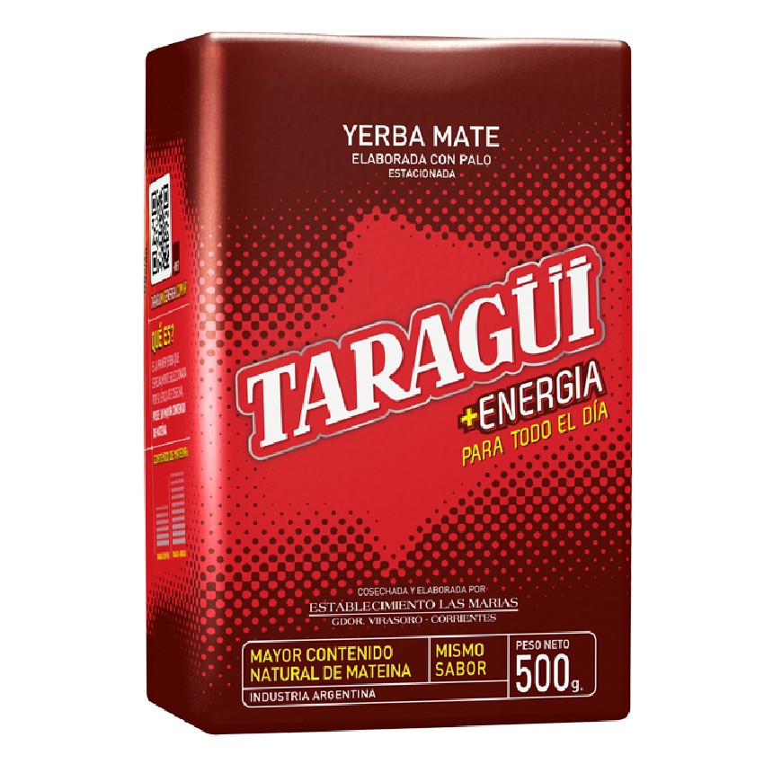 TARAGUI + Energia - Mate-Tee - Yerba Mate, 500g 
