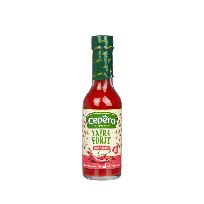 CEPERA Rote Chilisoße, extra scharf - Molho de Pimenta Vermelha Extra-Forte, 60ml