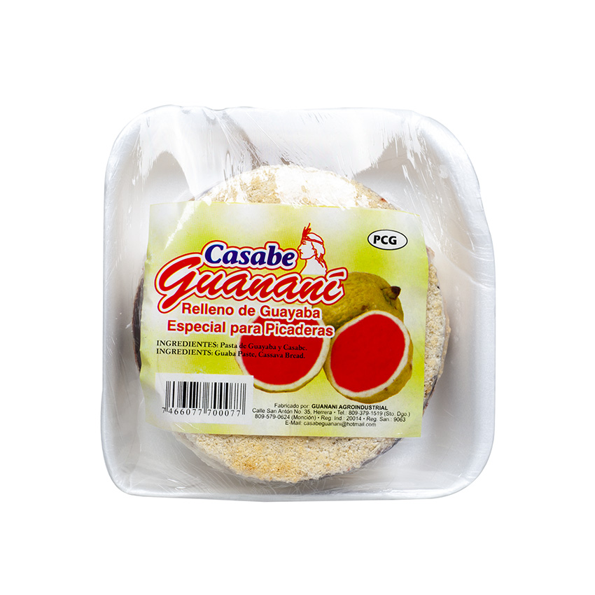 GUANANI Maniokbrot mit Guave gefüllt - Casabe Relleno de Guayaba, 220g