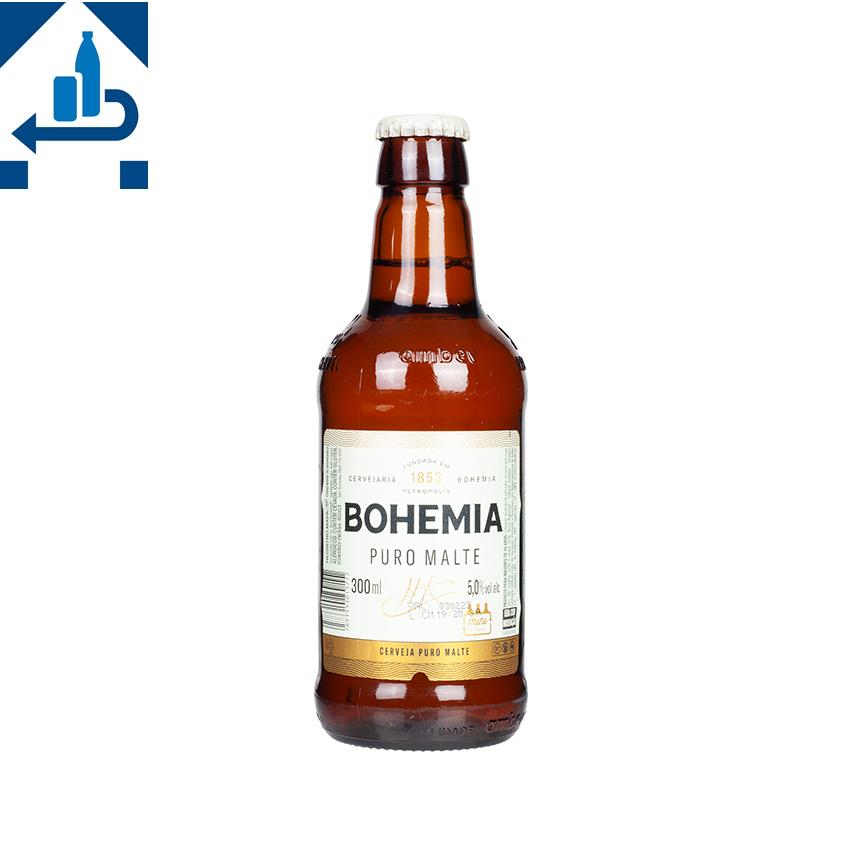 BOHEMIA Bier Cerveja Puro Malte Lager -DPG- 300ml, 5% vol. - MHD 22.05.2024