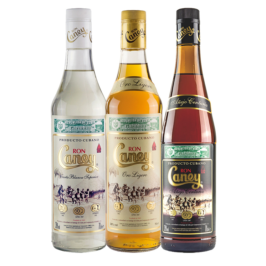 CANEY Rum - Geschenk-Set  Ron Set de regalo (Carta Blanca/Oro Ligero/Añejo Centuria)
