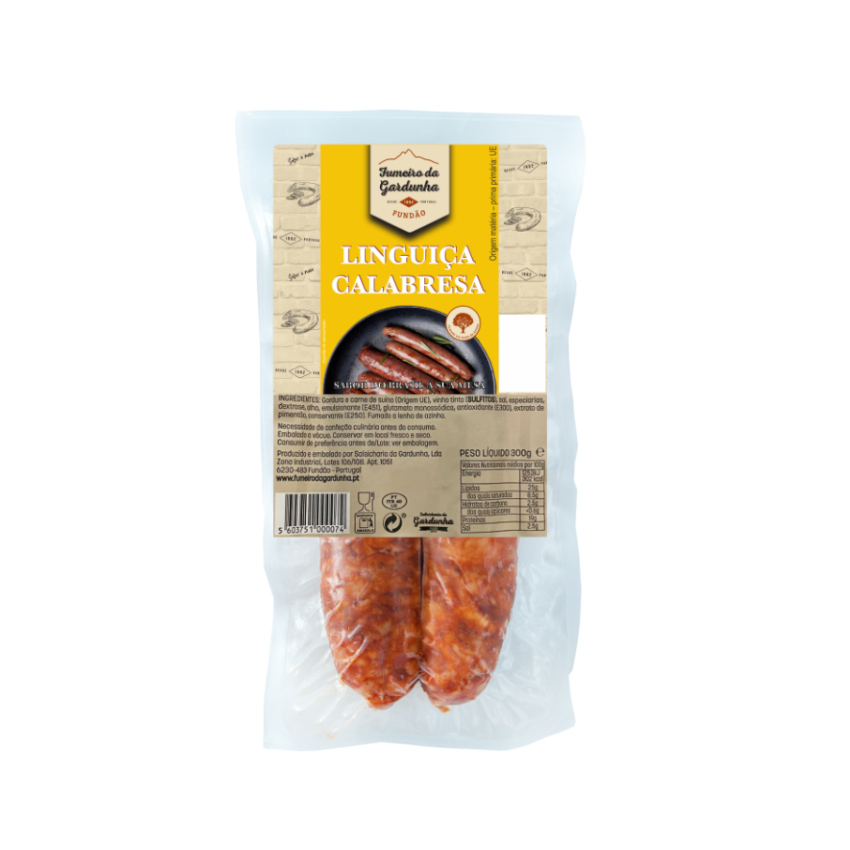 FUMEIRO DA GORDUNHA Calabresa Wurst - Linguiça Calabresa, 300g