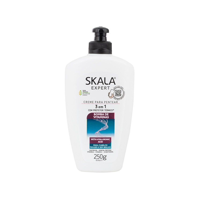 SKALA Expert Bomba de Vitaminas - 3-in-1 Leave-In Conditioner - Creme para Pentear 3 em 1, 250g