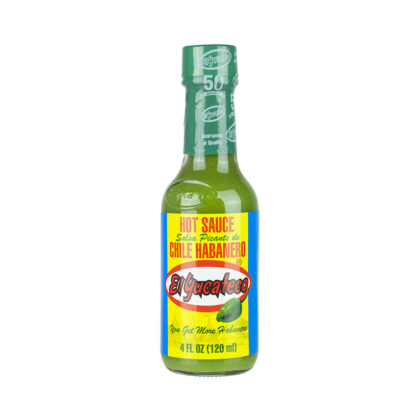 EL YUCATECO Grüne Habanero Chili Soße - Salsa Picante Verde de Chile Habanero 120ml