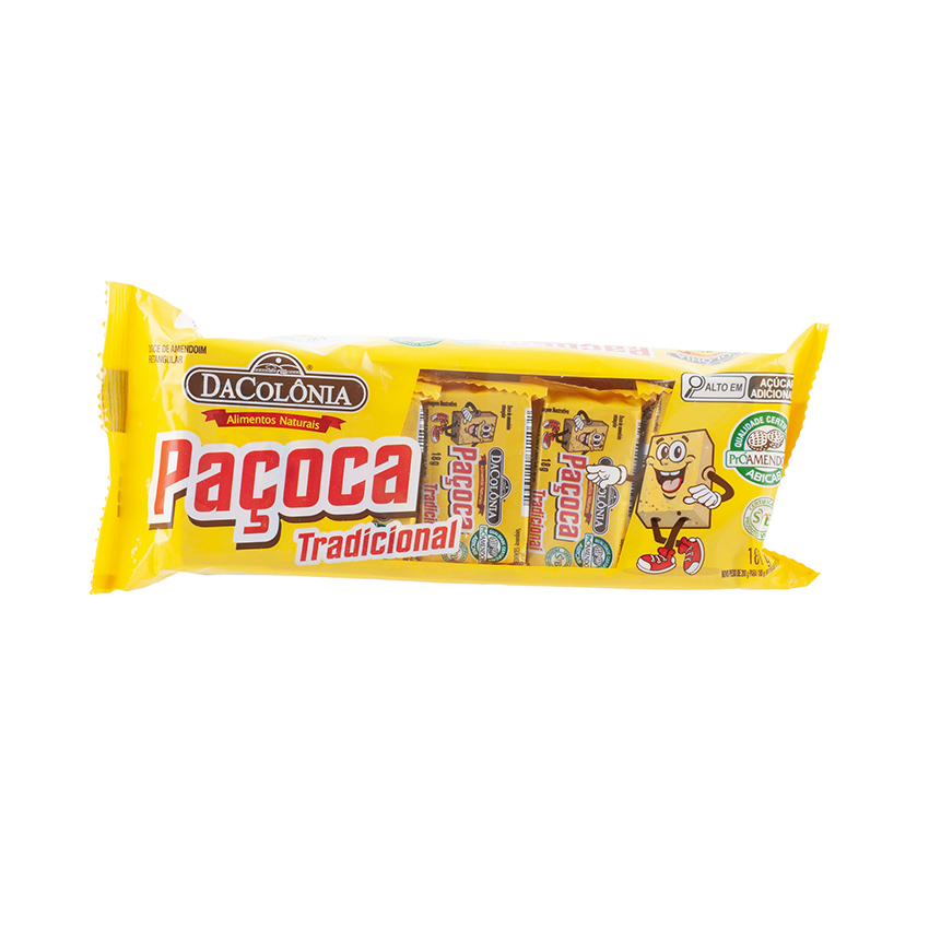 DACOLONIA Feiner Erdnuss-Riegel - Paçoca Retangular Tradicional 180g