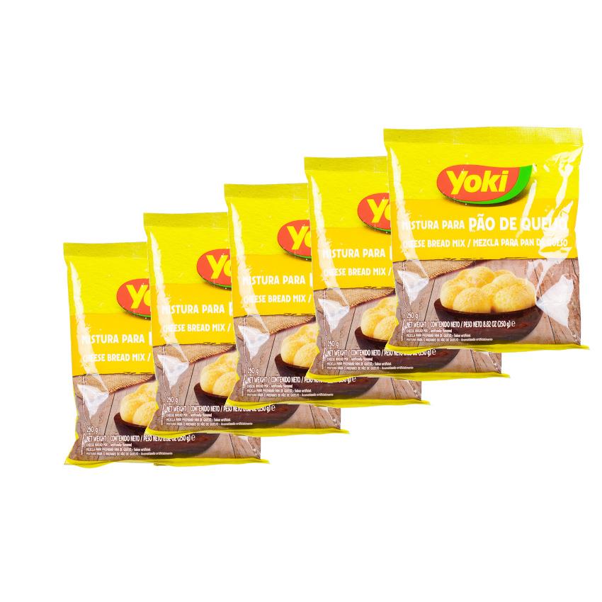 YOKI Fertigmischung für Käsebrötchen-5er Sparpack- Mistura para Pão de Queijo 5x250g