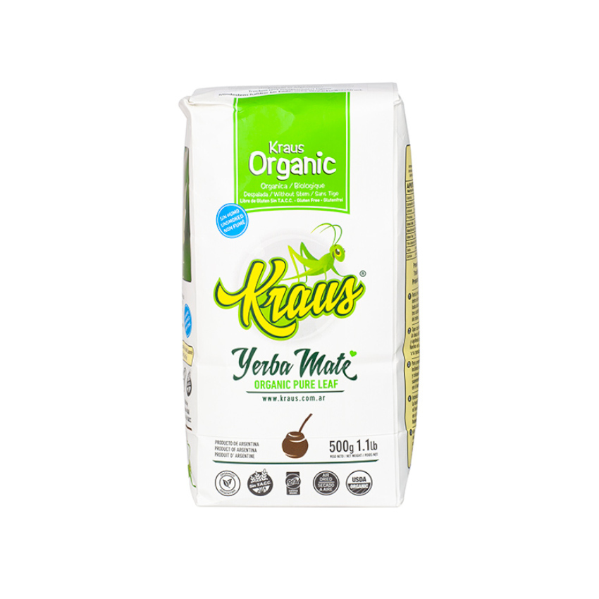 KRAUS Mate-Tee ohne Stängel - Yerba Mate Organica Despalada, 500g