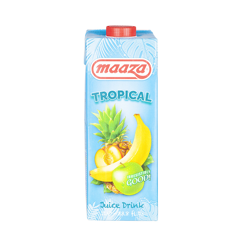 MAAZA Tropical Multi- Fruchtsaftgetränk - Suco Tropical, 1 l