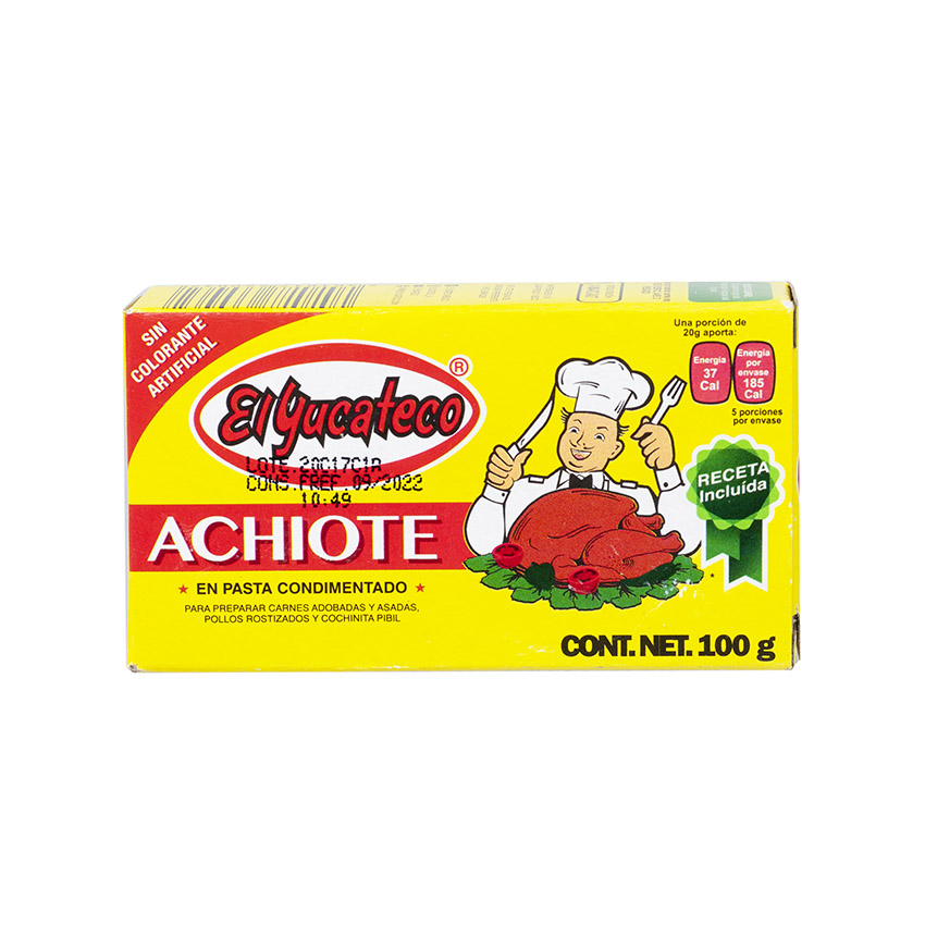 EL YUCATECO Achiote Paste - Achiote en Pasta, 100g 