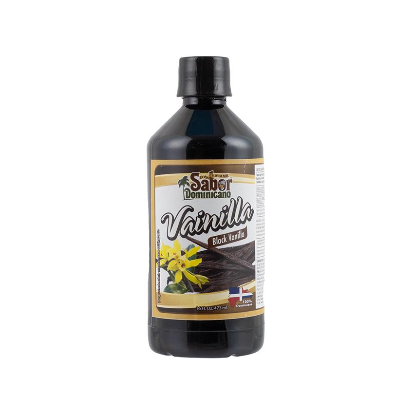 SABOR DOMINICANO Vanille-Aroma - Vainilla Negra, 473ml